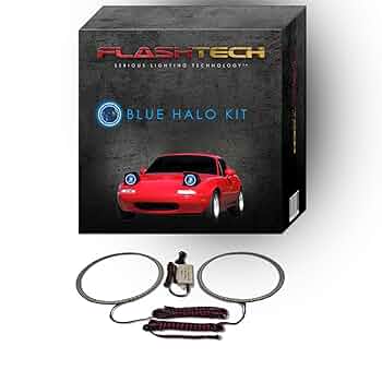 Amazon.com: Flashtech Bright Blue LED Halo Ring Headlight